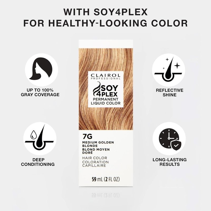 Clairol Professional Permanent Liquicolor - Medium/Dark Blonde Hair Color | 100% Gray Coverage