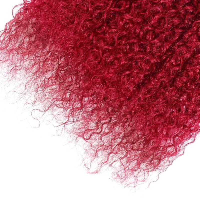 Red Human Hair Bundles Water Wave Bundles 24 26 28 Inch Unprocessed Brazilian Virgin Remy Hair Wine Red 3 Bundle Burgundy Water Wave Human Hair Extensions 50 Gram Per Bundle
