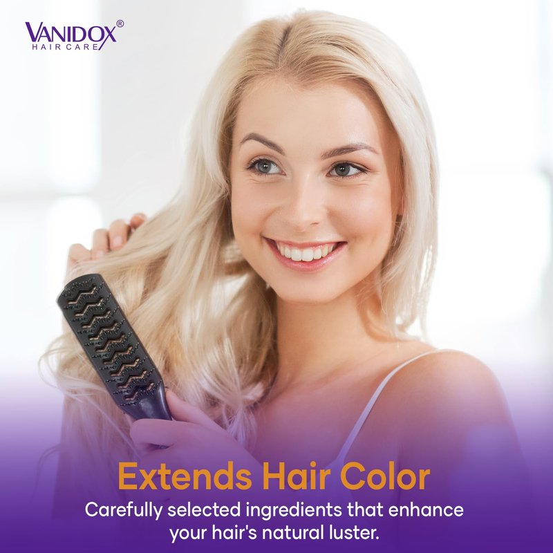 VANIDOX Purple Shampoo & Conditioner Set - Sulfate Free for Blondes & Highlighted Hair | 16 fl oz Each