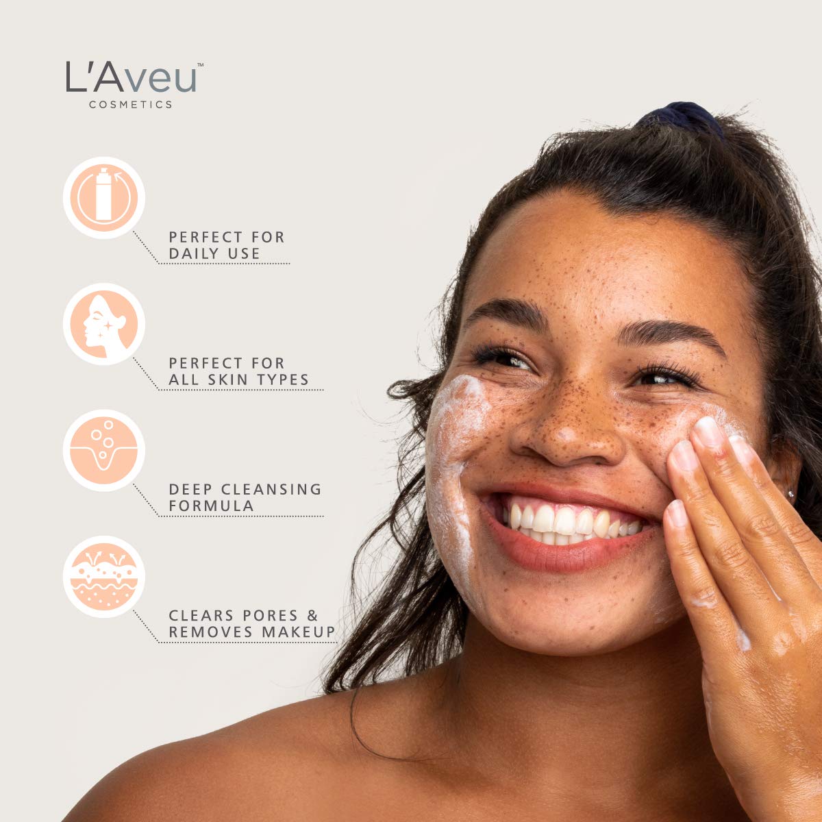 L'Aveu Foaming Facial Cleanser 2.7 fl oz