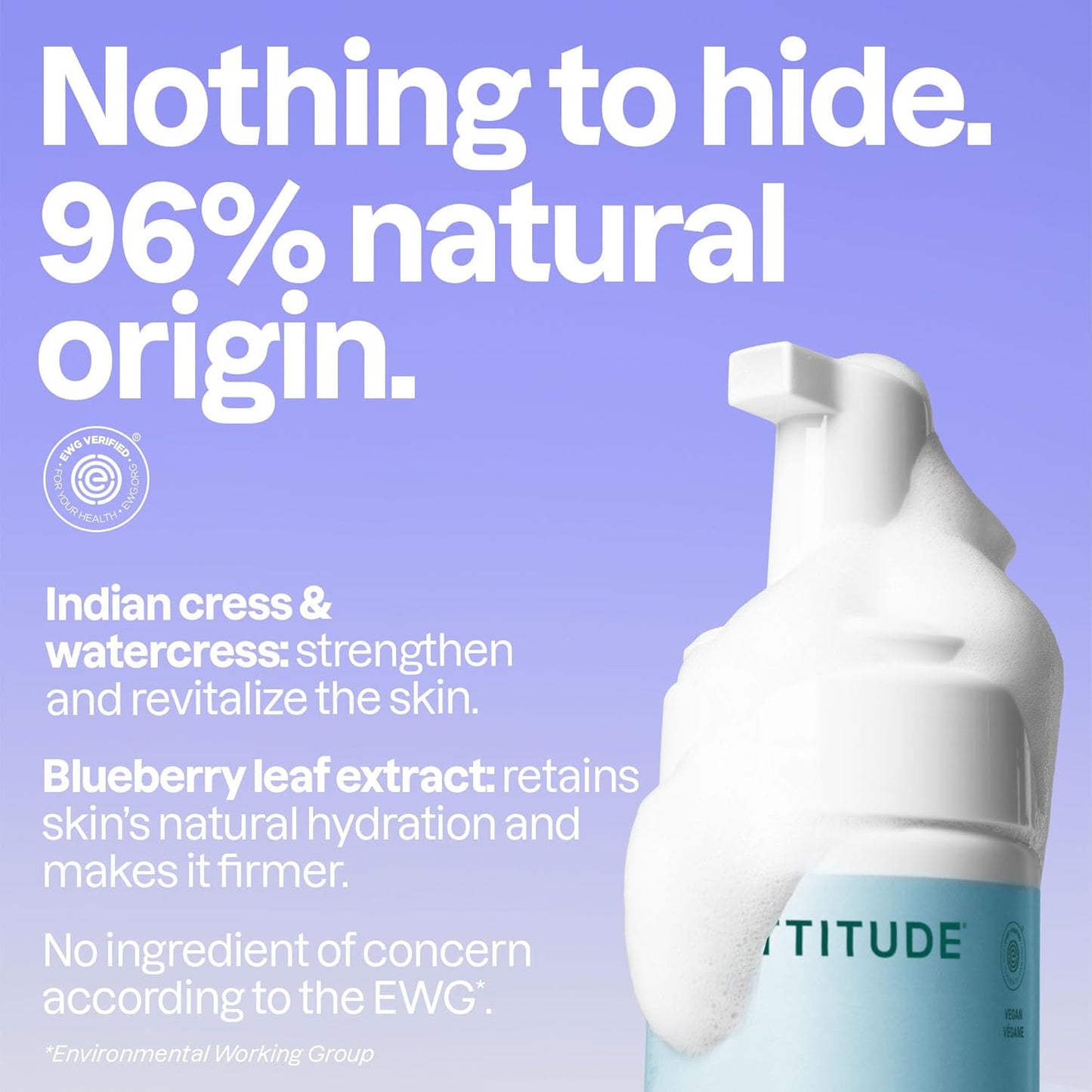 Micellar Foaming Facial Cleanser - EWG Verified, Vegan & Unscented | 5 Fl Oz (Pack of 6)