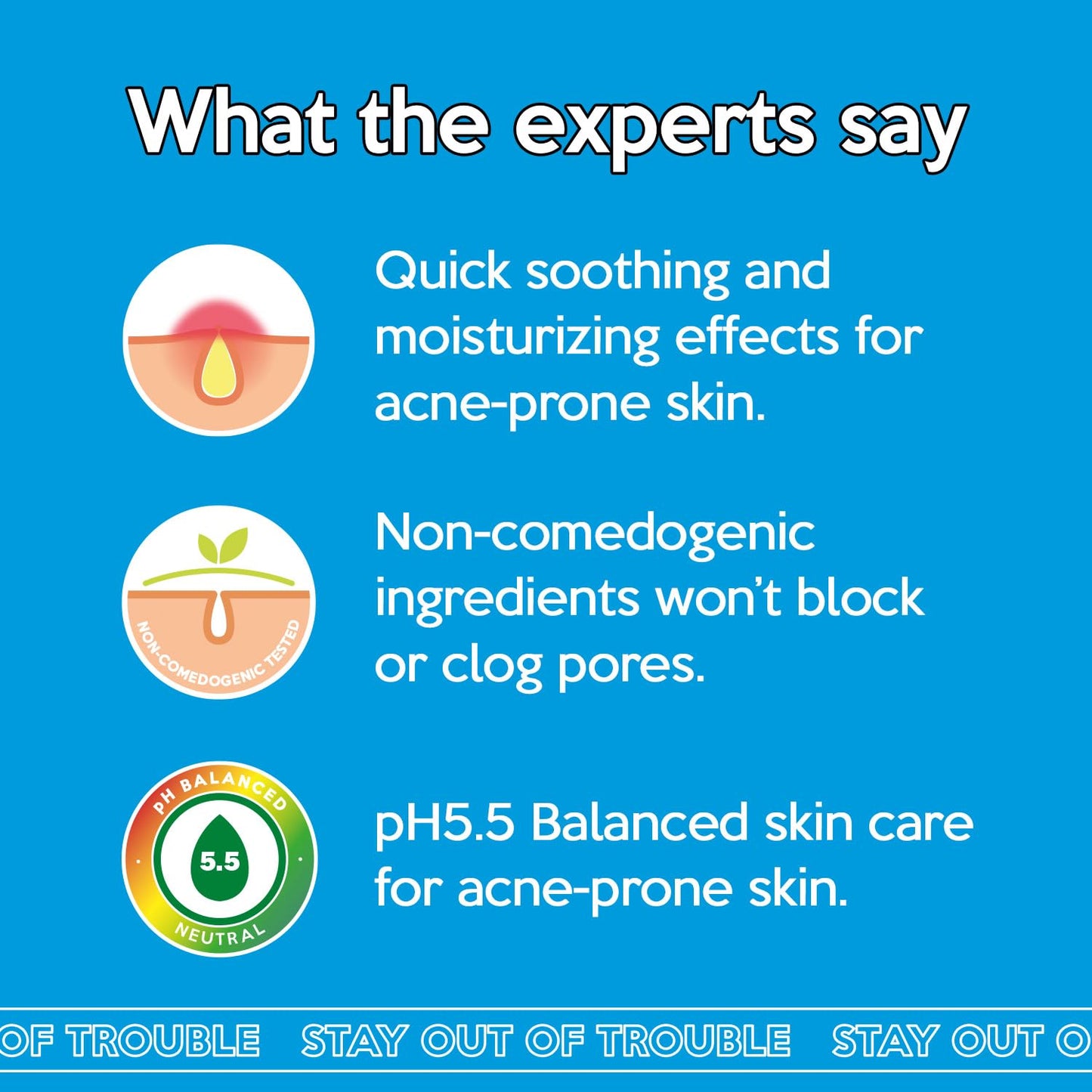 Troubless Hydro Soothing Moisture Cream - Deep Hydration & Skin Barrier Cream for Face w/ 10,000 ppm Panthenol & Tea Tree 4-Terpineol - Soothing & Non-Greasy Face Moisturizer (2.36 fl oz)