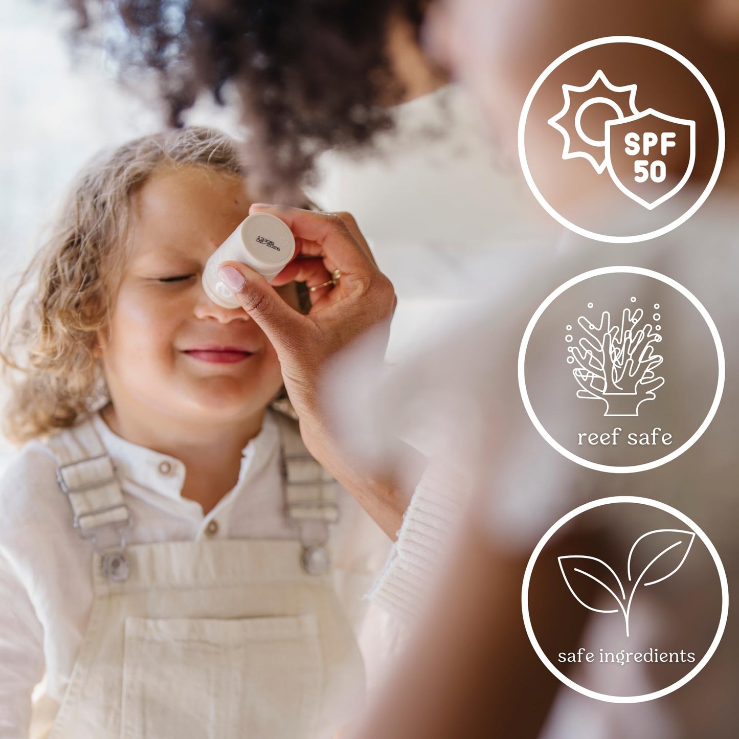 Roe Wellness- Mineral Sunscreen Stick SPF 50 Reef Safe Roll-On Clean Ingredients Zinc Oxide Sun Protection | Face & Body UVA & UVB | Great For Kids, Toddlers, Newborns & Adults