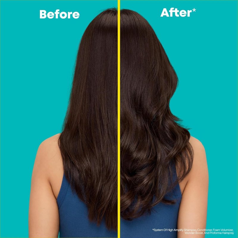Matrix High Amplify Volumizing Shampoo & Conditioner Set - Cleanses and Provides Lightweight Conditioning With Protein, Lasting Volume & Strengthening, Silicone-Free, For Fine & Limp Hair, 10.1 FL Oz