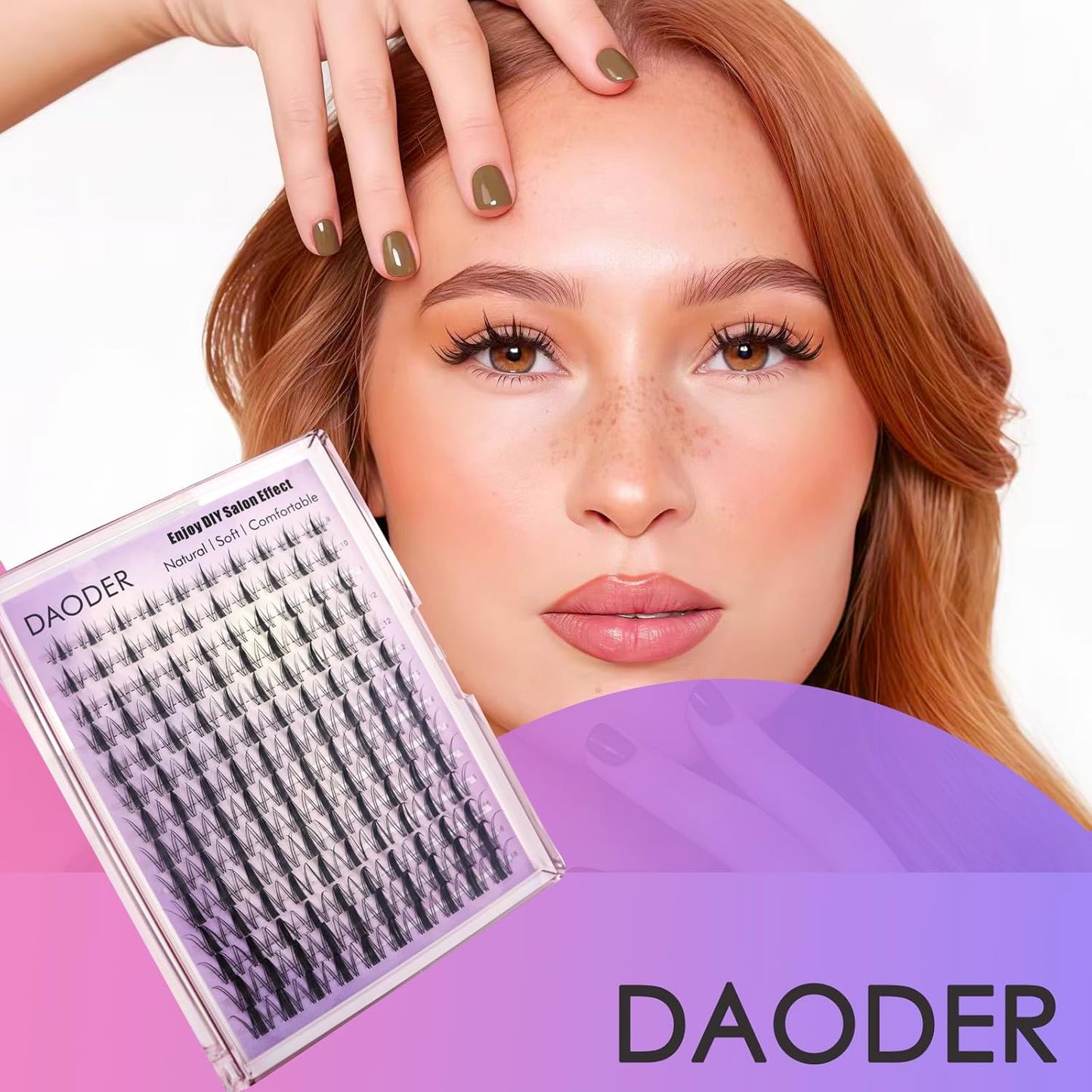 Spiky Lash Clusters - Natural Anime Manga Eyelash Extensions | D Curl, 140pcs, 8-18MM, Reusable
