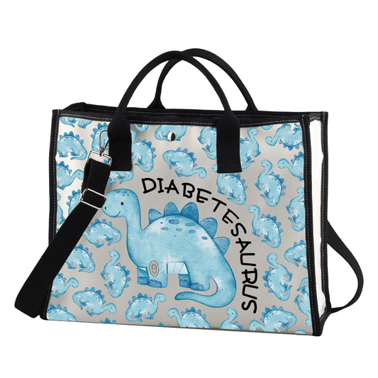JXGZSO Funny Diabetic Bag Gift Diabetesaurus Diabetic Dinosouar Bag Diabetes Diabetic Supply Case (Diabetesaurus TT)