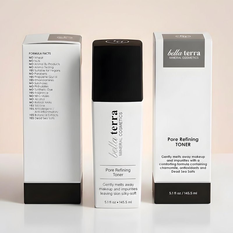 Bellaterra Cosmetics Toner with Salicylic Acid Hydrating Astringent Essence for All Skin Types Exfoliating, Pore-Refining, and Makeup Prep Solution with Coconut Water & Witch Hazel