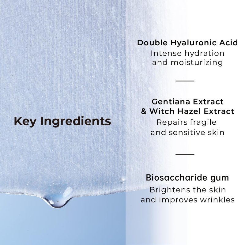 Intensive Hydrating Face Masks - Hyaluronic Acid & Collagen | Pore Minimizing, Elasticity Boost | 24 Pack for Sensitive Skin