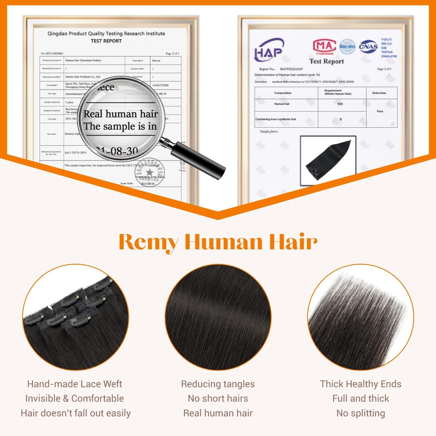 TESSHAIR 6PCS Clip in Hair Extensions Real Human Hair Short Clip in Extensions for Women Short Straight Hairpieces to Add Volume and Highlights 12 Inch Natural Black