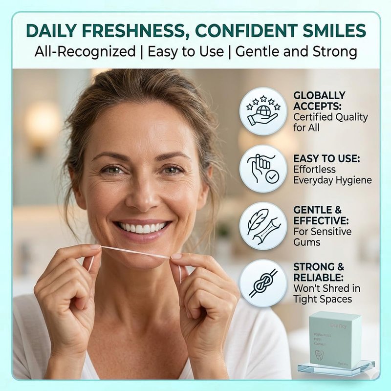 Expanding Shred-Resistant Dental Floss for Implants, Braces & Wide Spaces, Coconut Oil, Waxed, Mint (1)