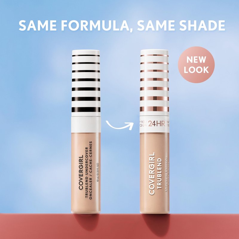 COVERGIRL TruBlend Undercover Concealer, Buildable, Full Coverage, 24-Hour Wear, Matte Finish - L700 Natural Ivory