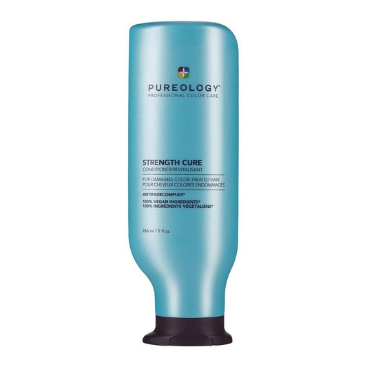 Pureology Strength Cure Shampoo - For Damaged or Color Treated Hair, Hair Repair, Reduces Damage & Seals Split Ends, Protects Color Vibrancy, Vegan & Sulfate Free