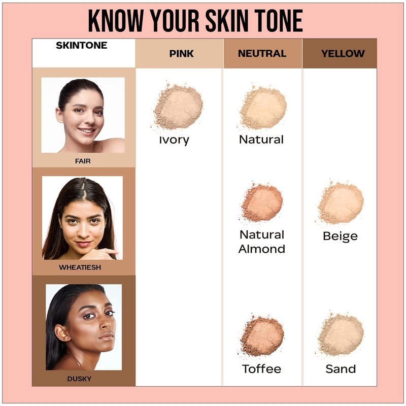 FACES CANADA Weightless Matte Finish Compact Powder - Beige 03 | 9 g | Non Oily Matte Look | Evens Out Complexion | Hides Imperfections | Blends Effortlessly | Pressed Powder For All Skin Types