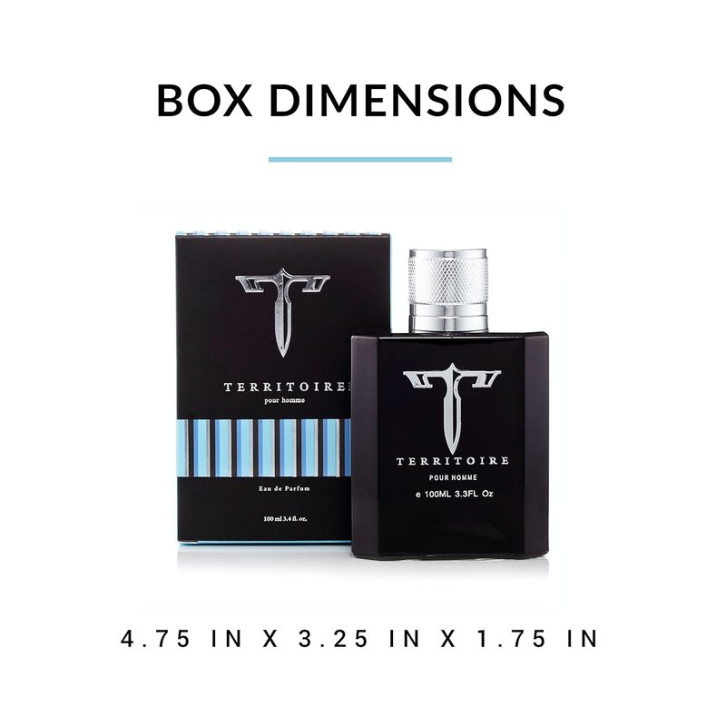 Territoire Men's Cologne - Eau De Parfum | Fresh & Invigorating Blue Scent