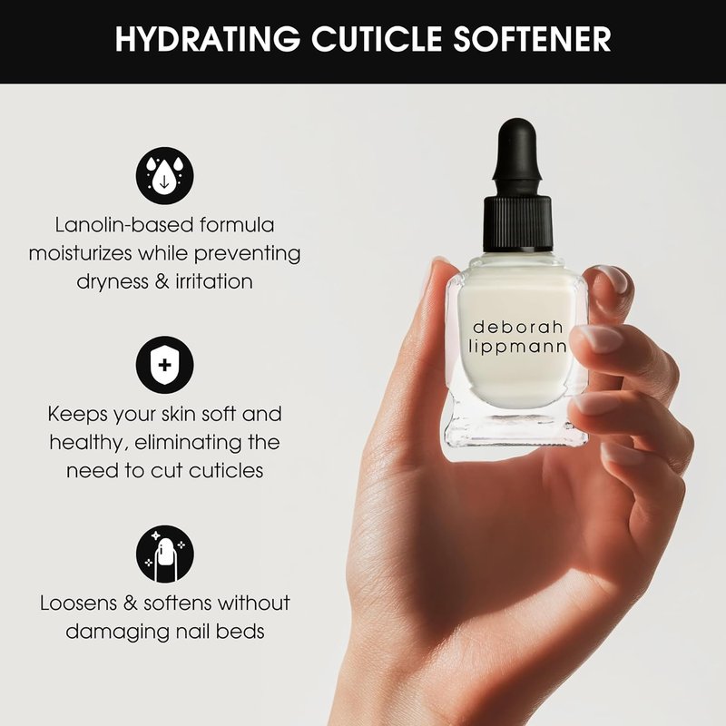 Deborah Lippmann Cuticle Remover - Nail Softener for Easy Care | 0.5 Fl Oz