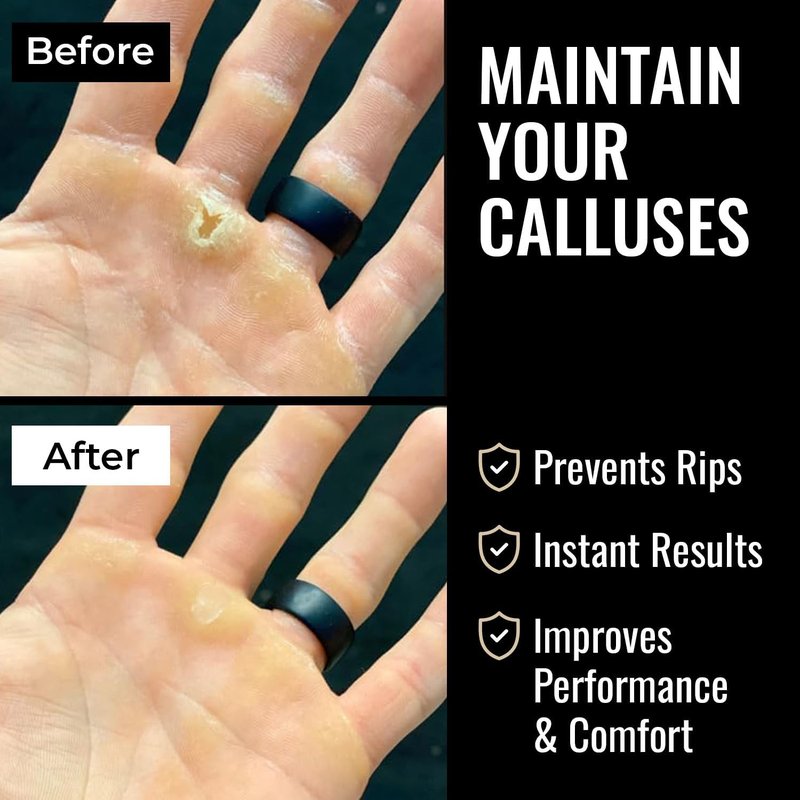 Callus Removal Balm Stick - Lightweight Hand Callus Remover with Magnetic Cap | Grit Surface, 4" - Blue