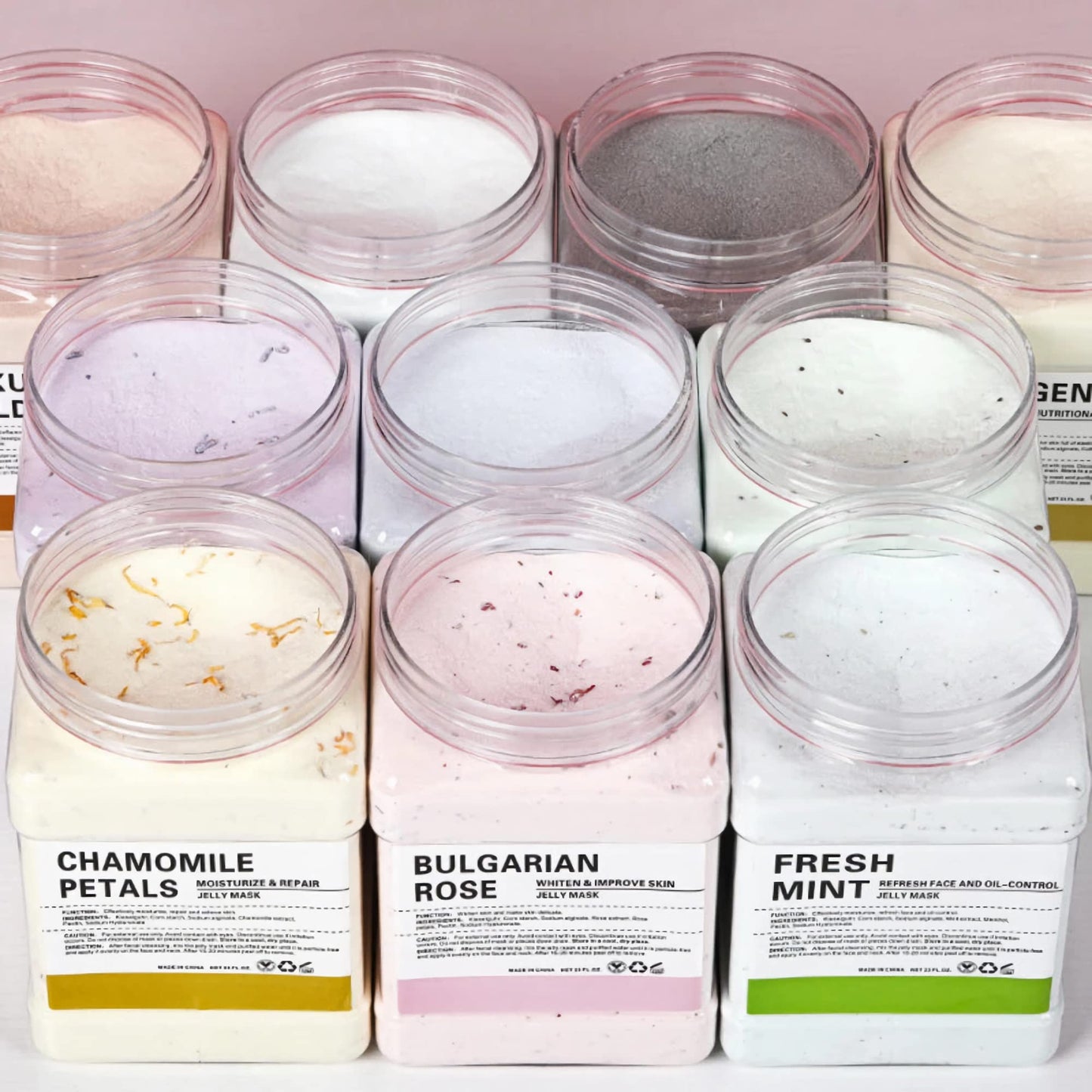 YMEYFAN Jelly Mask for Facials Professional, Collagen Peel Off Jelly Face Mask Powder, Deep Hydrating Moisturizing Facial Skin Care, Home Spa Day DIY Skincare for Women and Men (23Fl Oz)