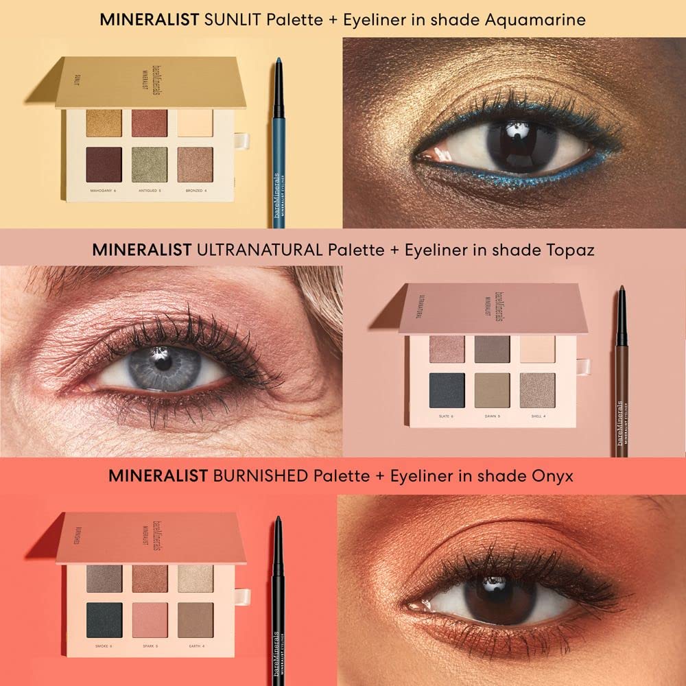 bareMinerals Mineralist Lasting Eyeliner - Waterproof, Smudge-Proof, Vegan | Long-Lasting Color
