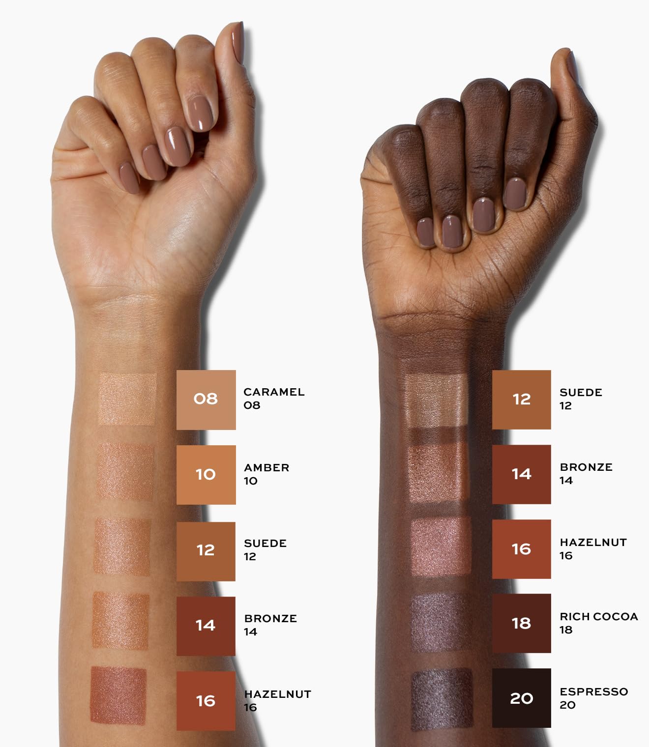 MAKE Beauty Skin Tint – Sheer to Medium Coverage with a Natural Radiant Finish. Lightweight, Smoothing Formula with Niacinamide and Adenosine. Diffusion Dew – 14 Bronze