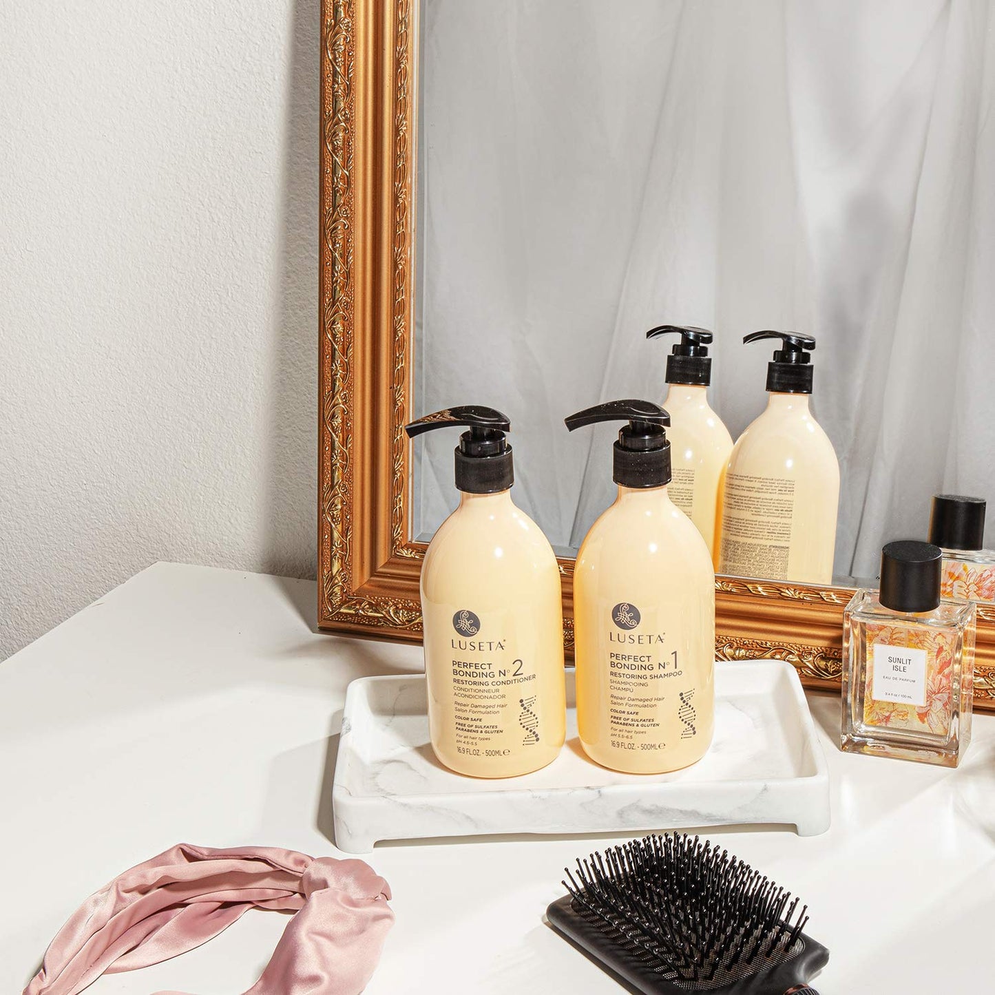 Perfect Bonding Restoring Shampoo & Conditioner Set - Bond Strengthening, Color Longevity | 2x33.8 oz, Sulfate & Paraben Free