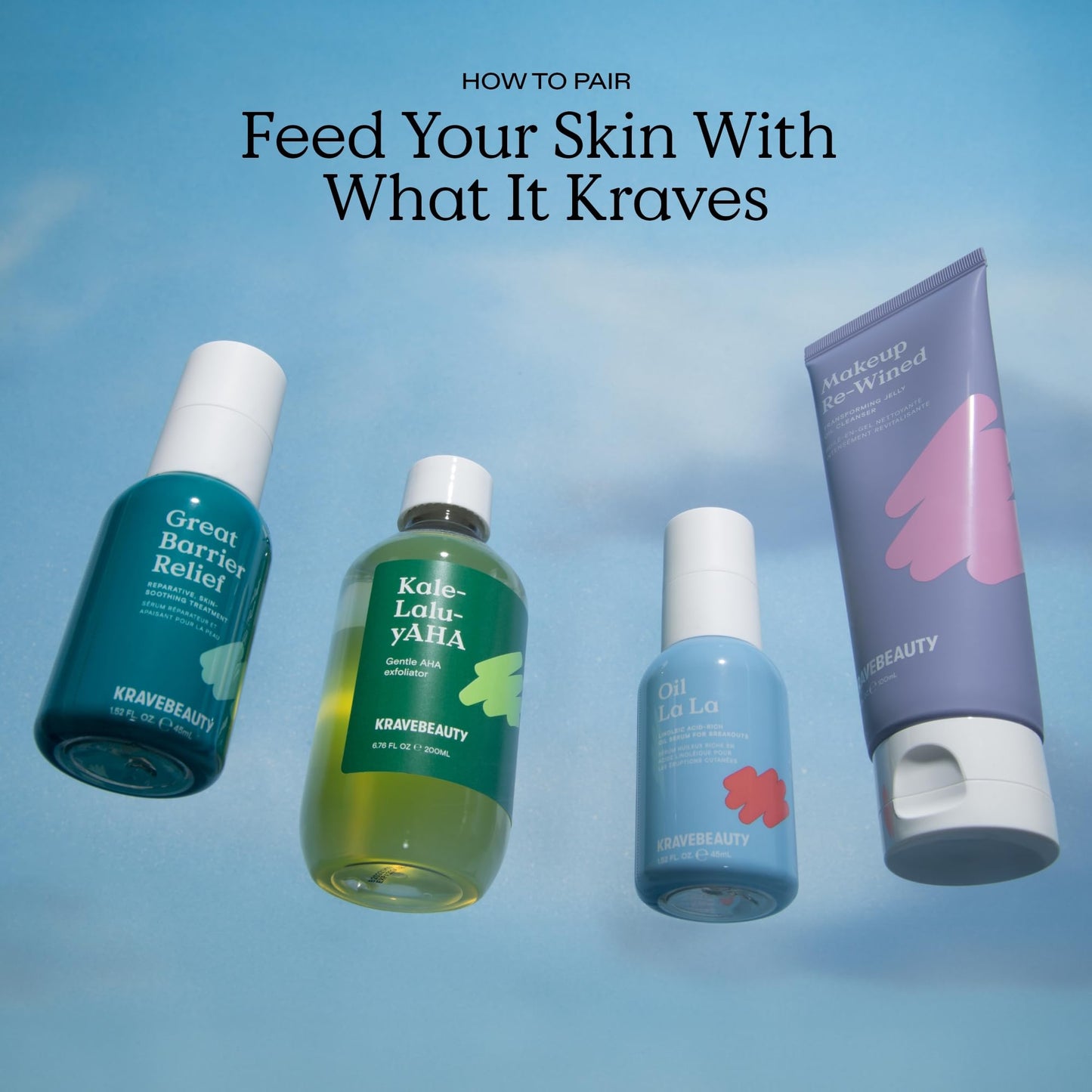 KraveBeauty Kale-Lalu-yAHA Exfoliating Toner, Smooths Texture, Evens Skin Tone, and Unclogs Pores, Gentle AHA Liquid Exfoliant with Glycolic Acid & Kale Extract, Fragrance Free, 200 mL