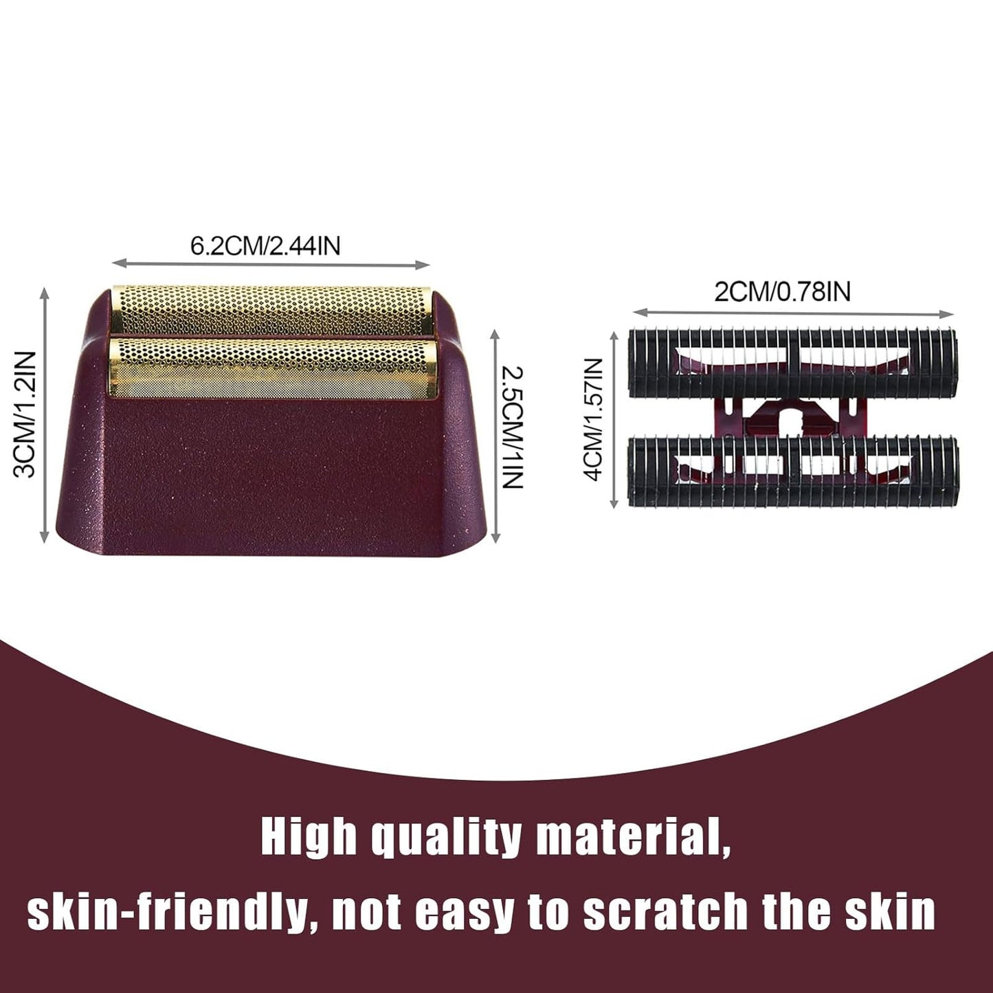 Wahl Pro 5 Star Series Finale Shaver Replacement Foil & Cutter Assembly - 3 Pcs Red