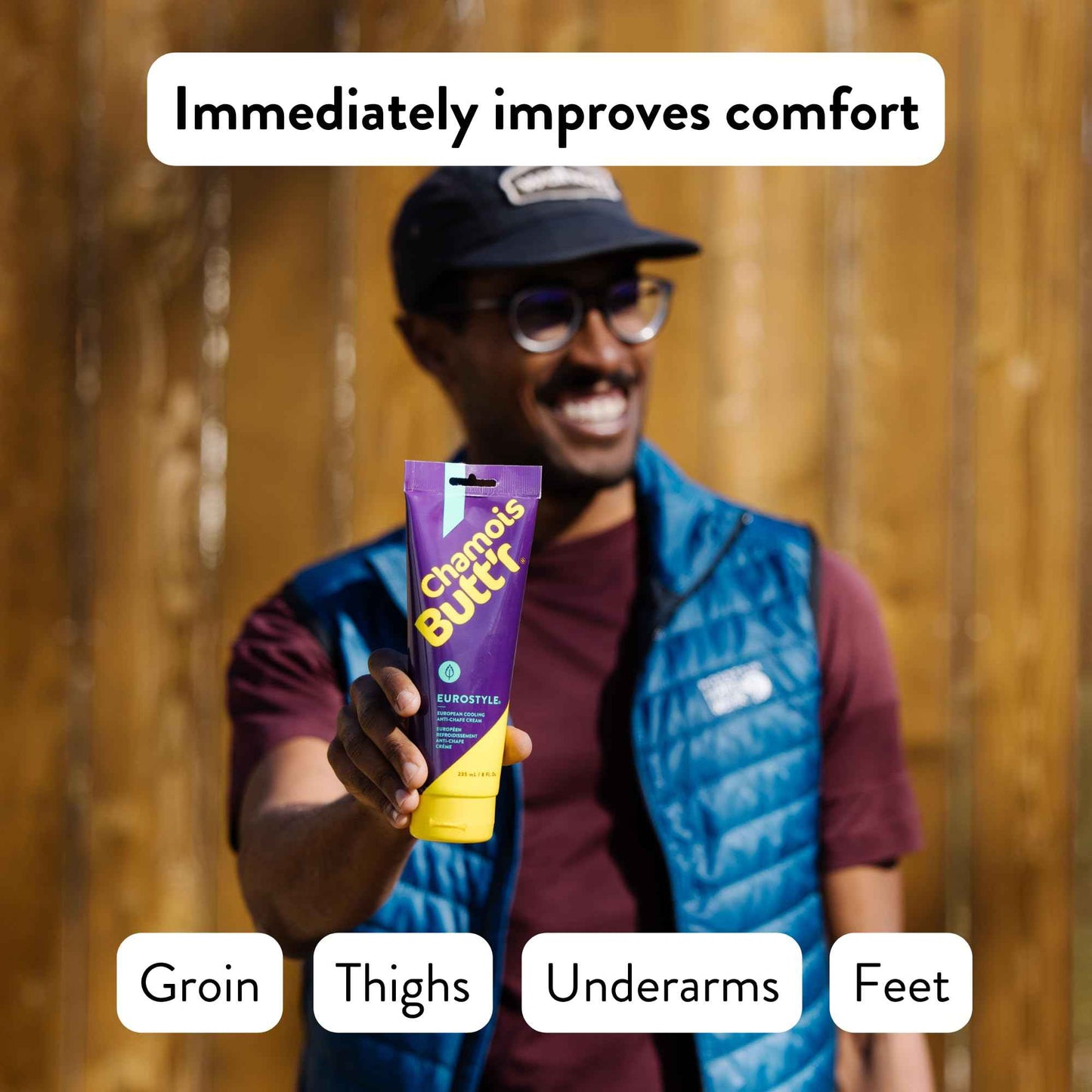 Chamois Butt'r Eurostyle Anti-Chafe Cream, 8 ounce tube (ESCB8OZT)