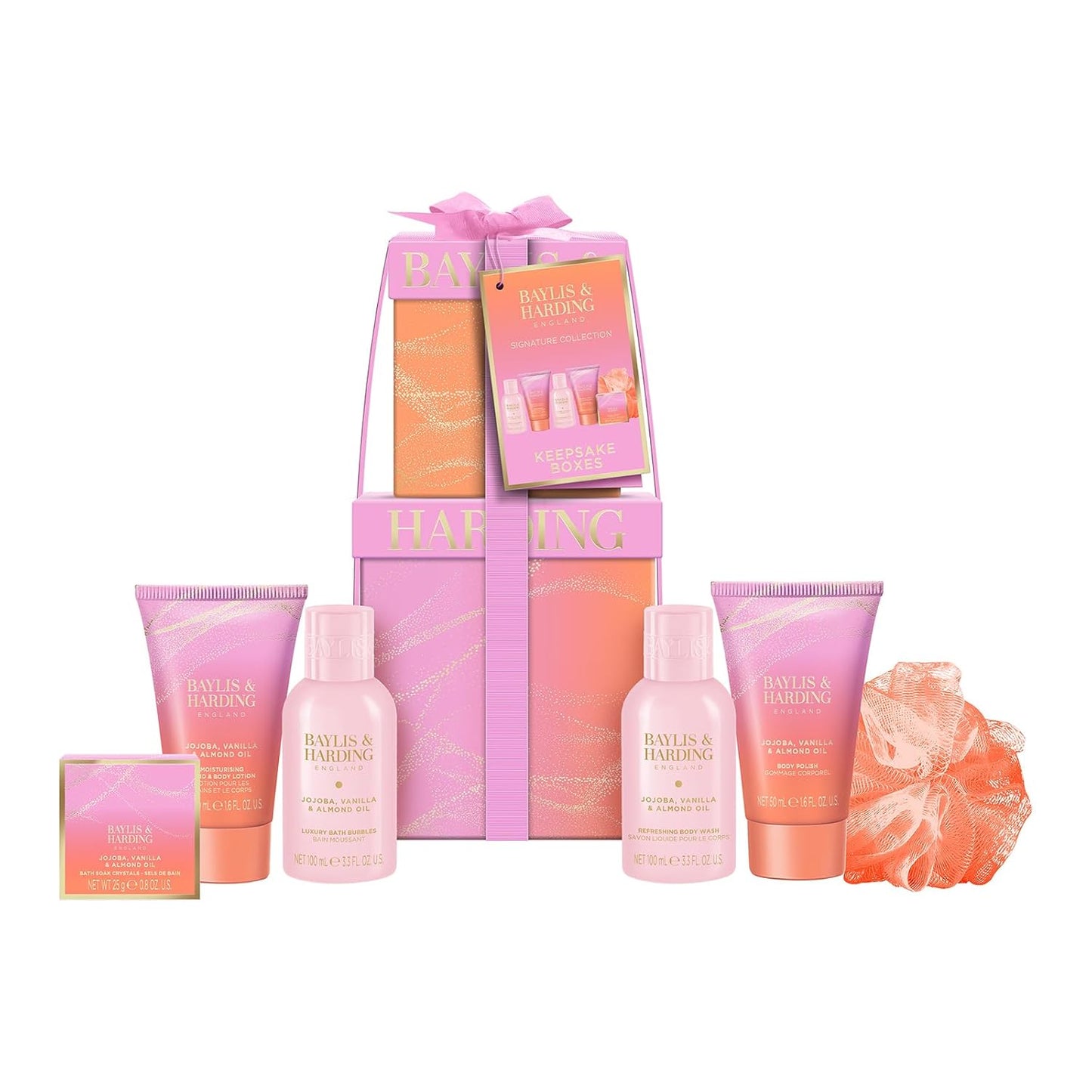Baylis & Harding Luxury Pamper Gift Set - Jojoba, Vanilla & Almond Oil | Vegan Friendly