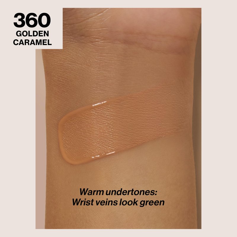 Revlon Liquid Foundation, ColorStay Face Makeup for Combination & Oily Skin, SPF 15, Medium-Full Coverage with Matte Finish, 360 Golden Caramel, 1 Fl Oz (Pack of 2)
