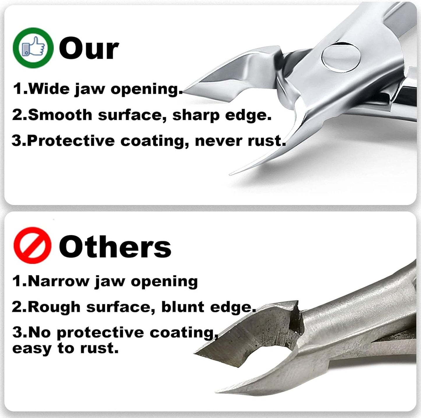 Professional Cuticle Nippers - Luxurious Wooden Handle Cuticle Trimmer | Stainless Steel for Manicure & Pedicure