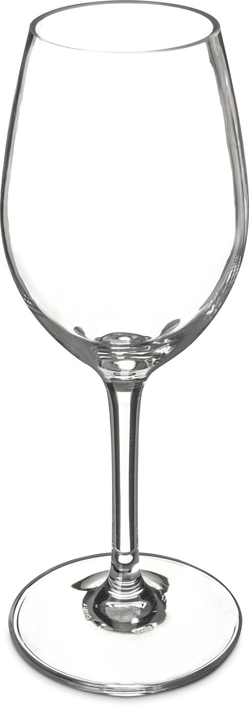 Carlisle FoodService Products Alibi Wine Glass Round Glass for Restaurants, Catering, Kitchens, Plastic, 11 Ounces, Clear