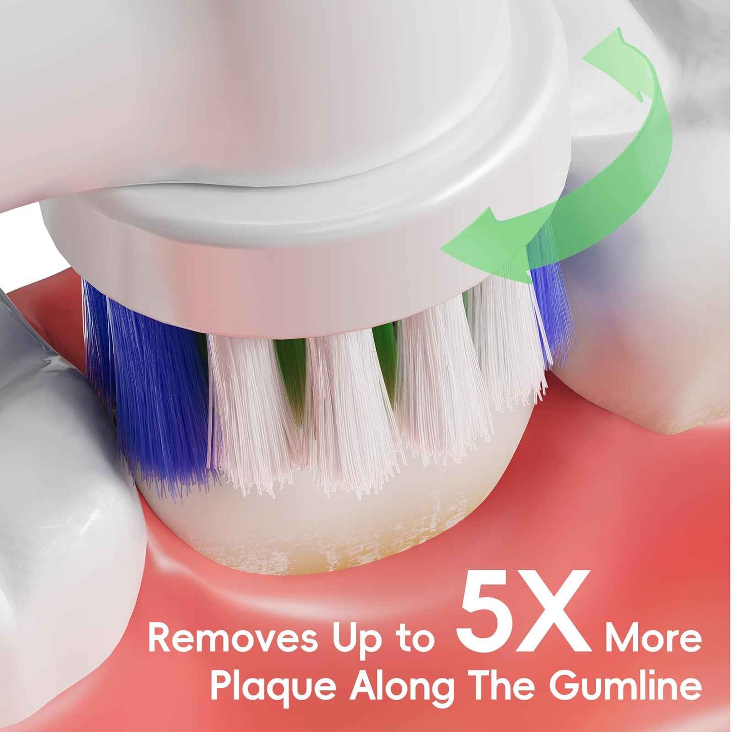 UUJ Replacement Toothbrush Heads Compatible with Oral B, 16 Pack Electric Toothbrush Heads Medium Bristles for Deep Cleaning, Soft Brush Heads Compatible with Oral B 7000/Pro 1000/9600/500/3000/8000