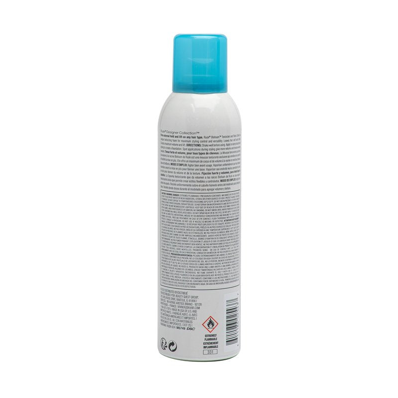 RUSK Designer Collection Blofoam Extreme Texture and Root Lifter, Spray-On Texturizing Foam, 8.8 oz
