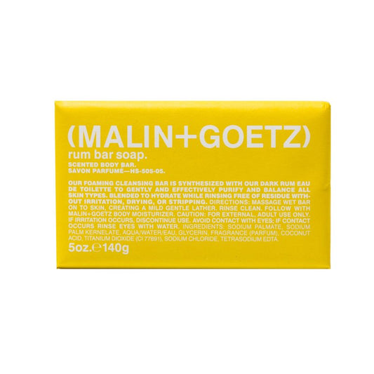 Malin + Goetz Rum Bar Soap, 5 Oz. - Body Soap for All Skin Types, Gentle Soap Bar for Men & Women, Bath Soap for Body & Hands