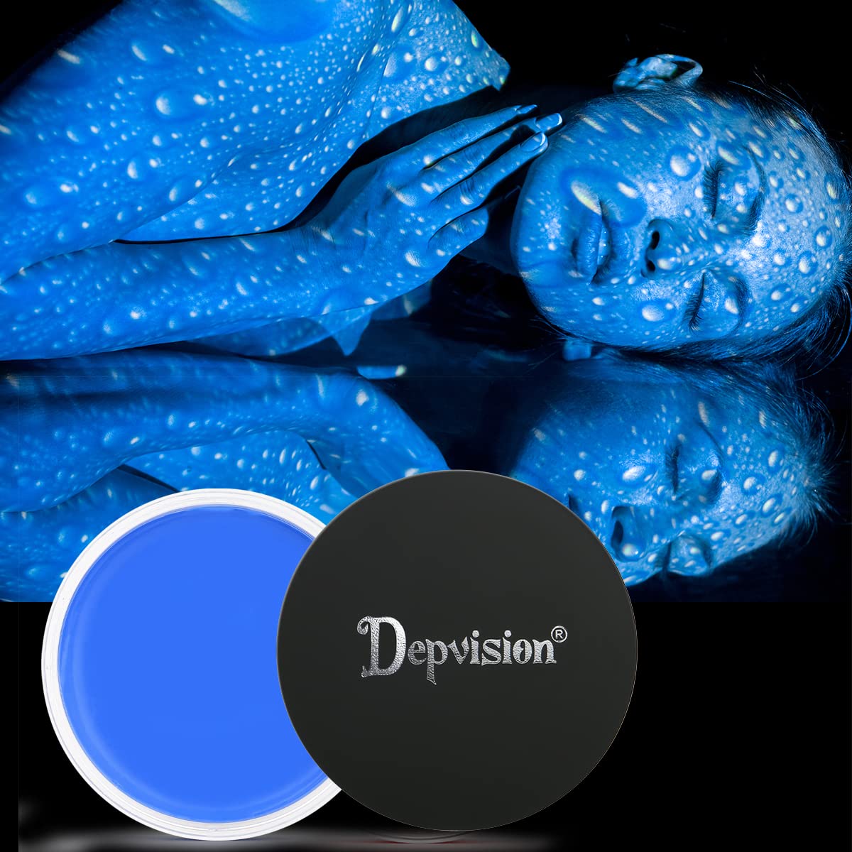 Depvision Professional Oil Based Face Paint Body Paint Creamy Waterproof Face painting Makeup for Kids and Adults Single Color Halloween SFX Christmas Party 30g (Yellow)