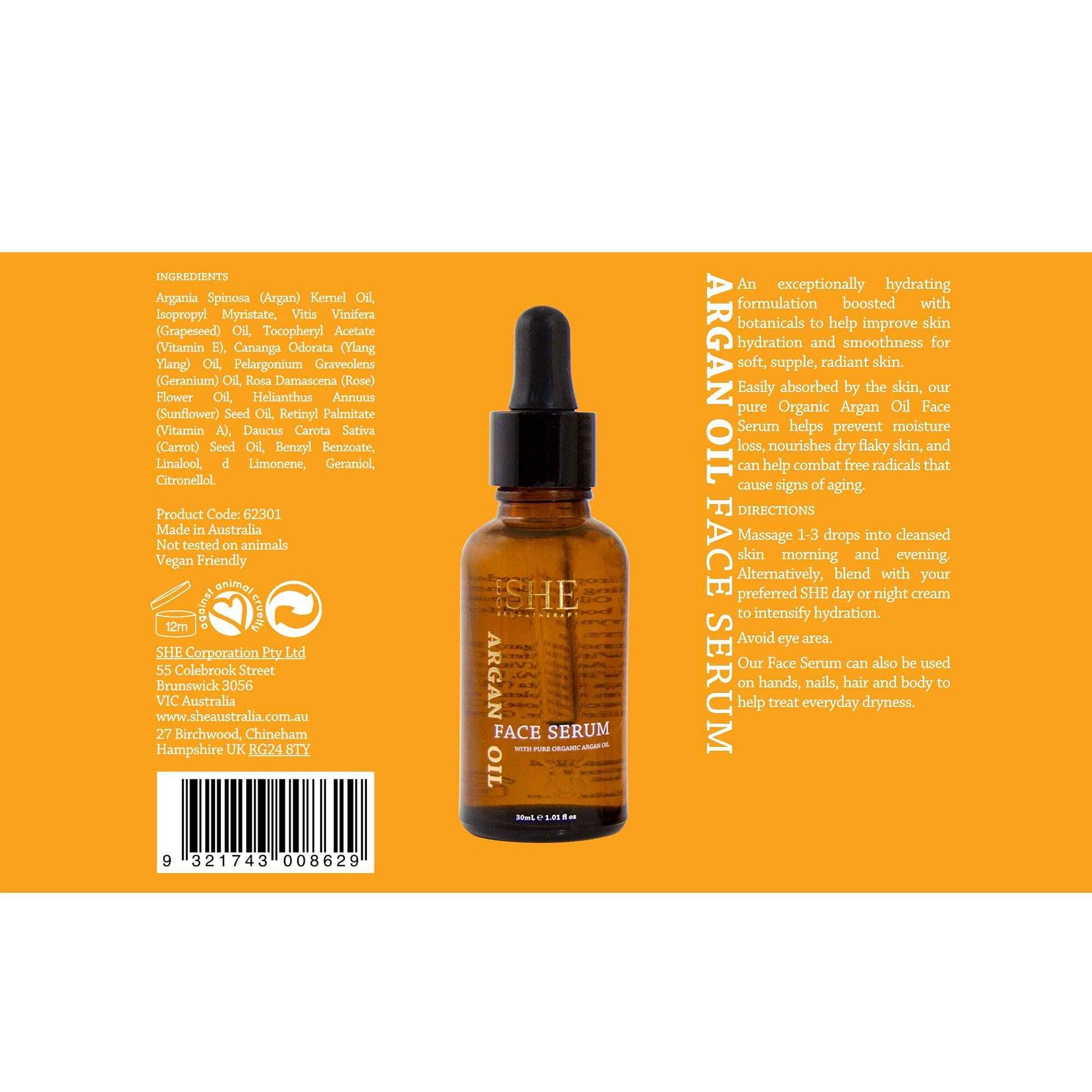 Om SHE Aromatherapy Argan Oil Face Serum