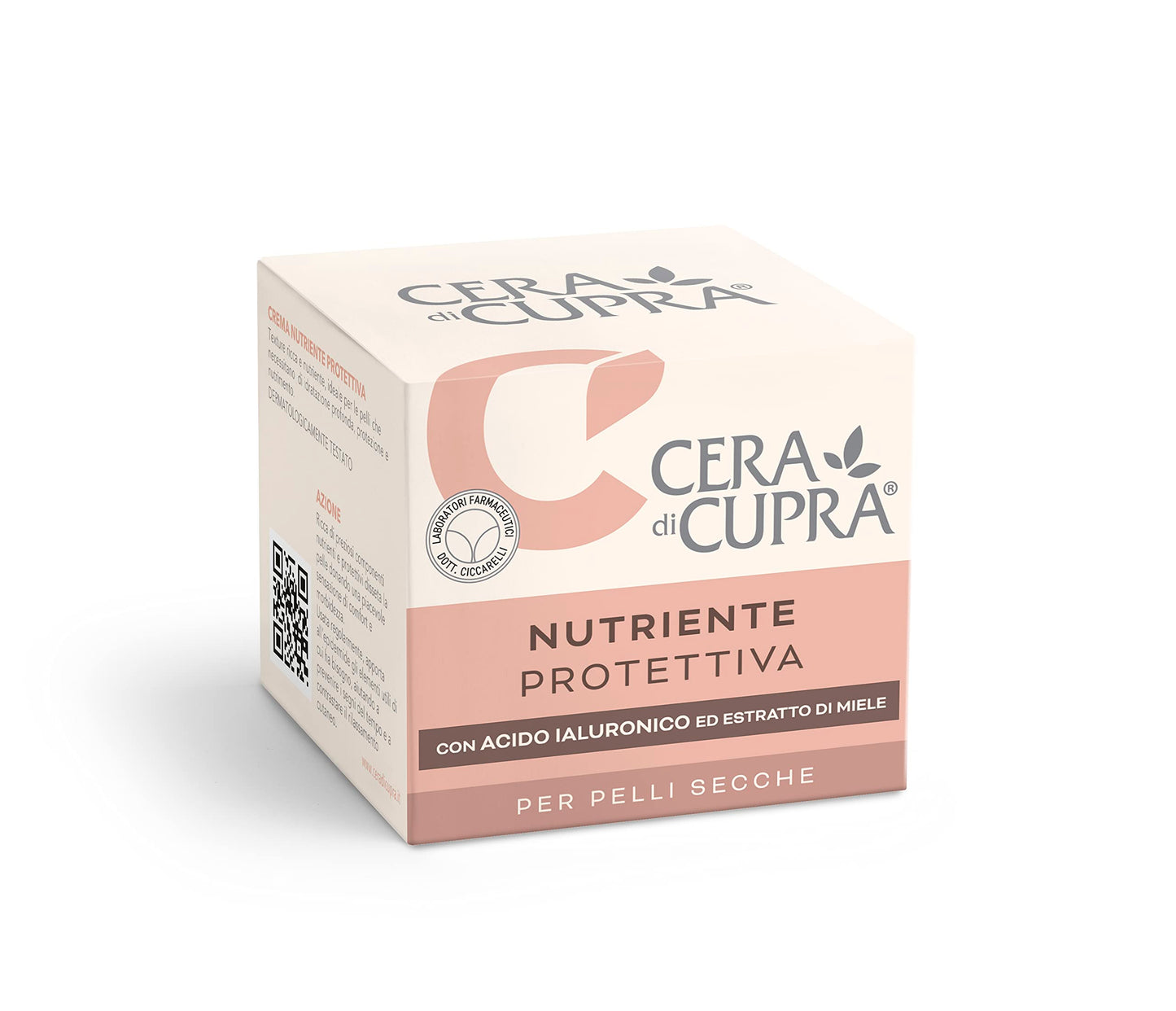 CERA DI CUPRA Nourishing Protective Cream with Honey and Hyaluronic Acid (1.7 Fl Oz / 50ml)