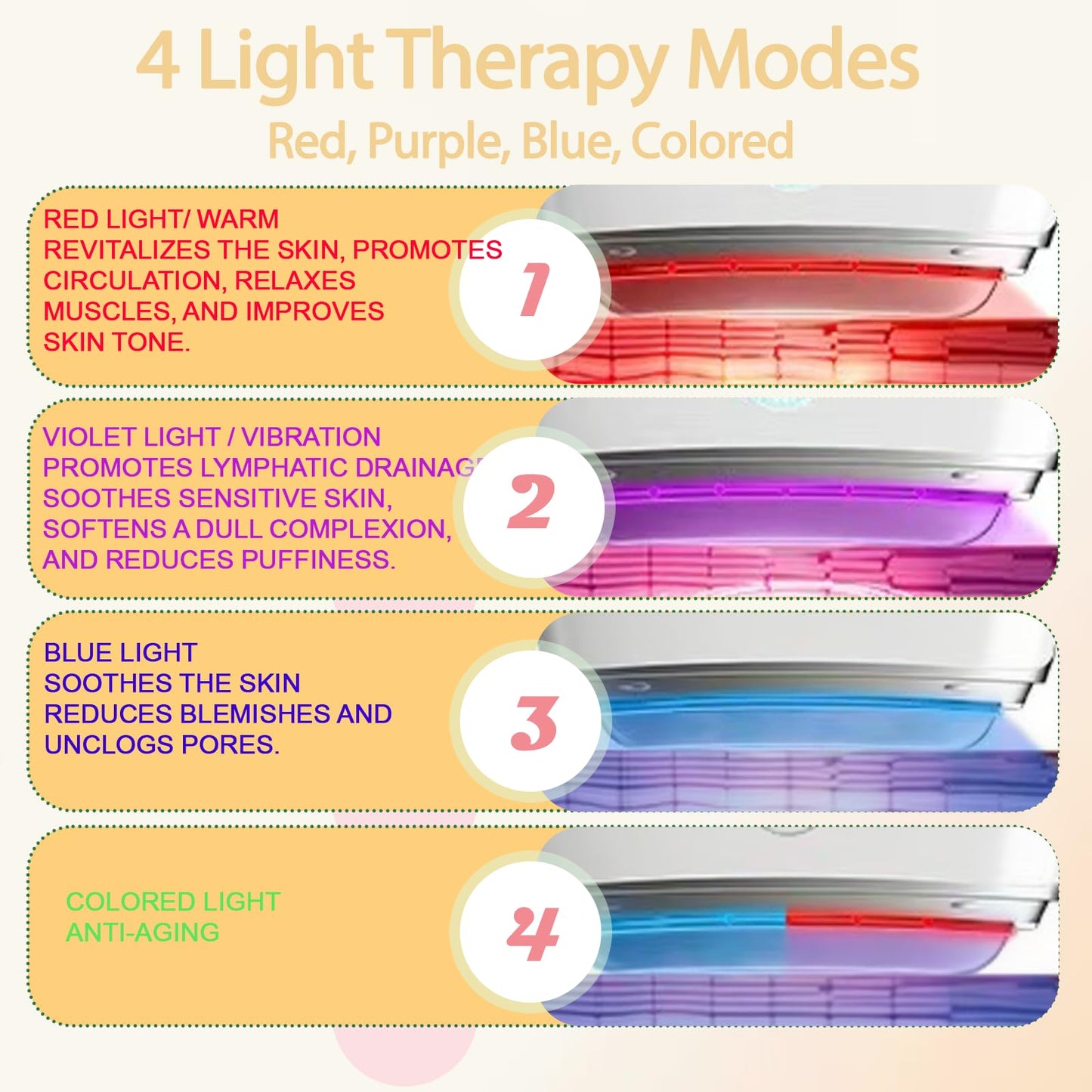 Smbrige Electric Gua Sha Facial Tool with 4 Color Modes, Heated Gua Sha
