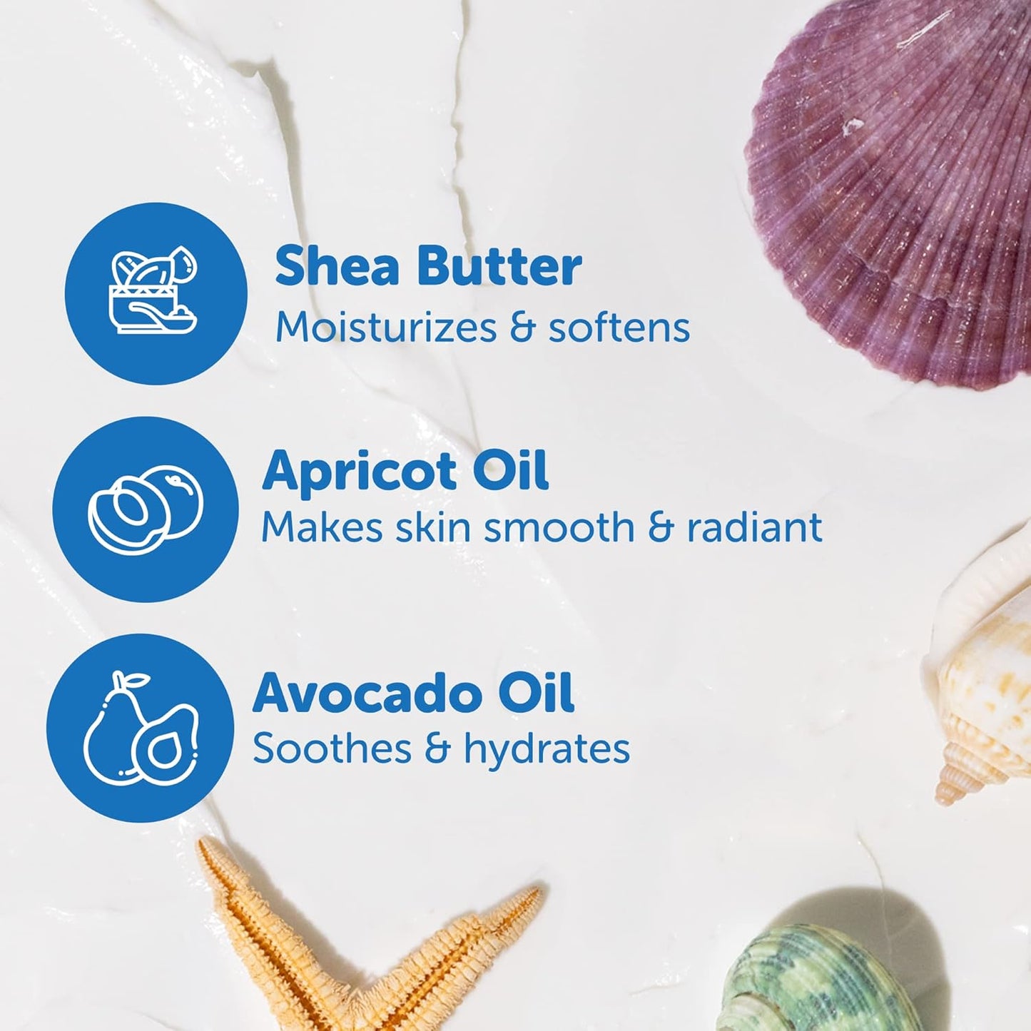 Shea Body Butter - Hydrating Moisturizer with Pure Shea Butter & Avocado Oil | 8oz Ocean Breeze