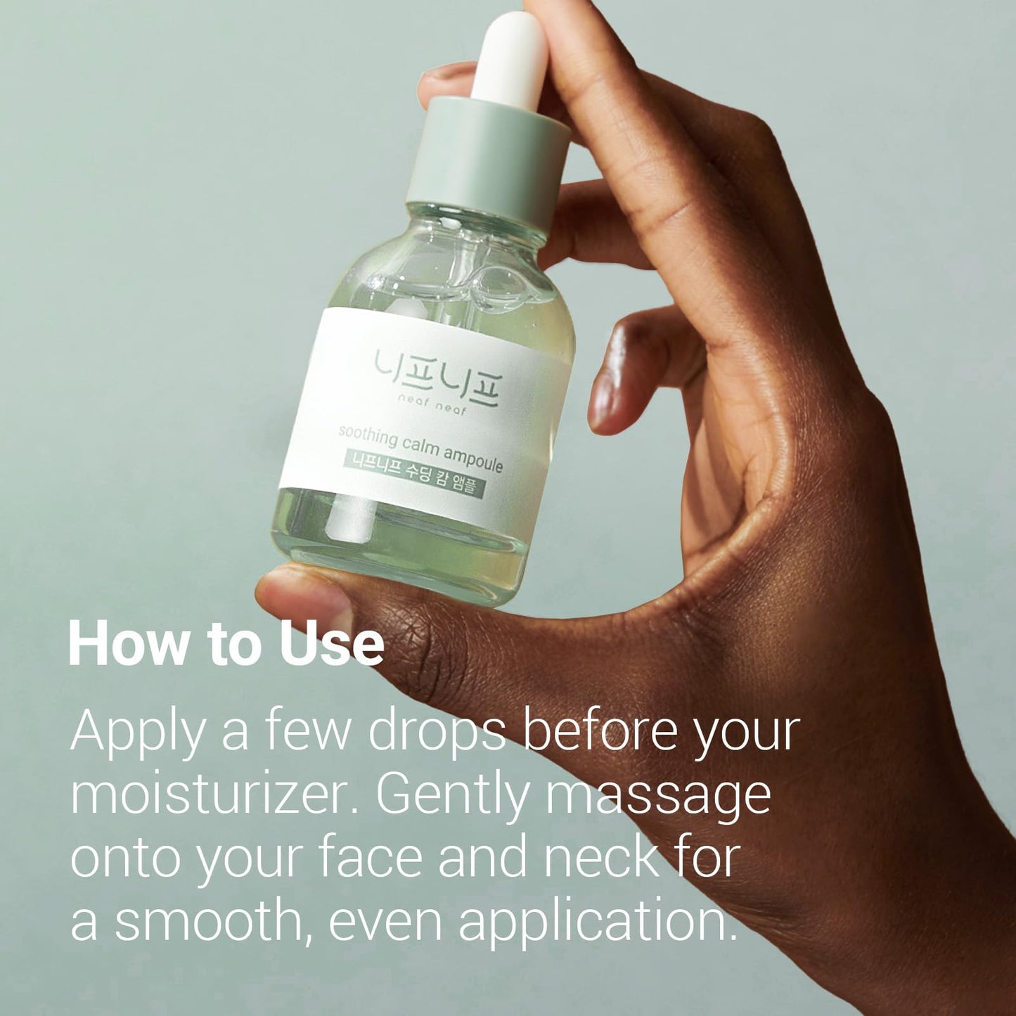 NEAF NEAF Soothing Calm Ampoule with Niacinamide, Spot Care Hyaluronic Acid, Non-Greasy, CICA Healing and Gentle Formula (30ml /1.01 oz) Radiant Serum, Korean Skincare