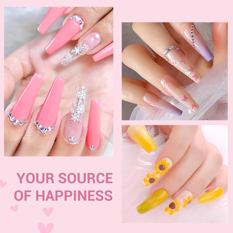 SAVILAND Acrylic Nail Kit – Nails Kit Acrylic Set with Nail Drill Brushes Gel Polish Clear Nails Tips Nail Art Tools Nail Stuff for Starters DIY Christmas Gift