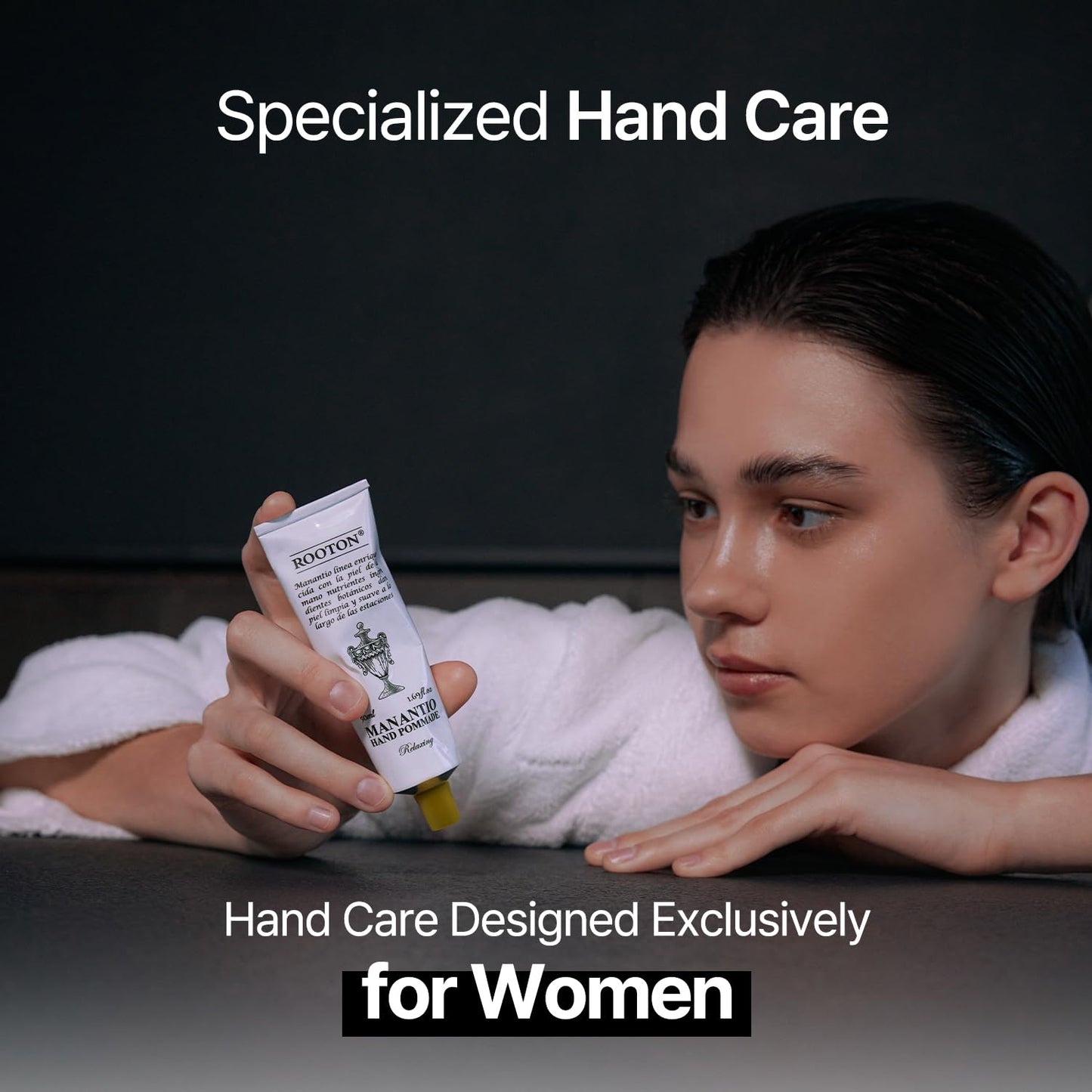 ROOTON Manantio Women’s Vegan Hand Pomade, Lightweight Cream Formula for Smooth, Hydrated & Nourished Hands, Premium Daily Care, 50ml / 1.69 fl oz