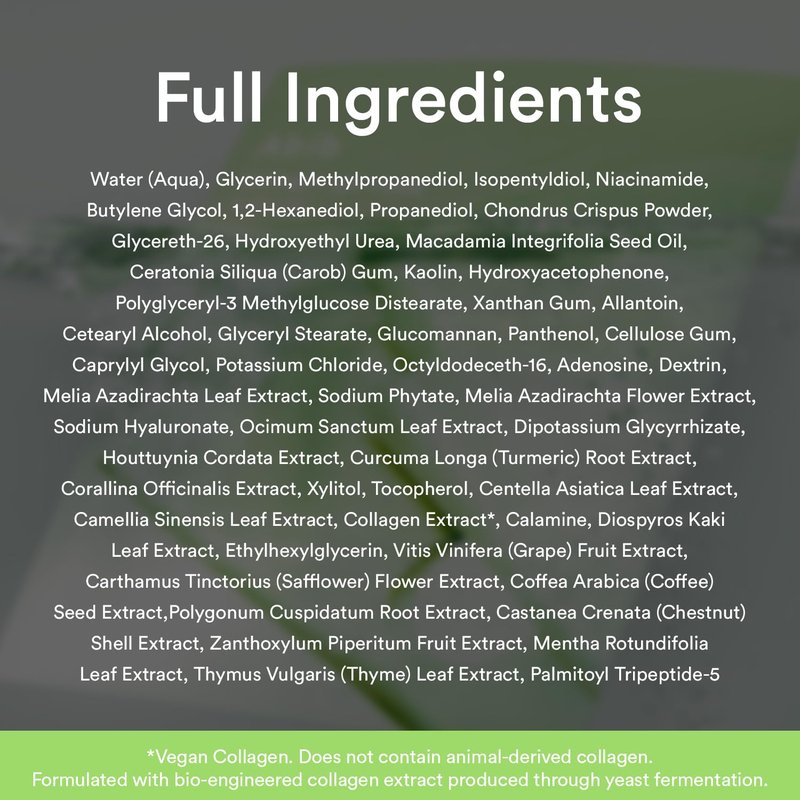 Abib Vegan Collagen Gel Mask - Soothing Heartleaf Jelly | 10 Cooling Hydrogel Sheets for Calming Skin Care