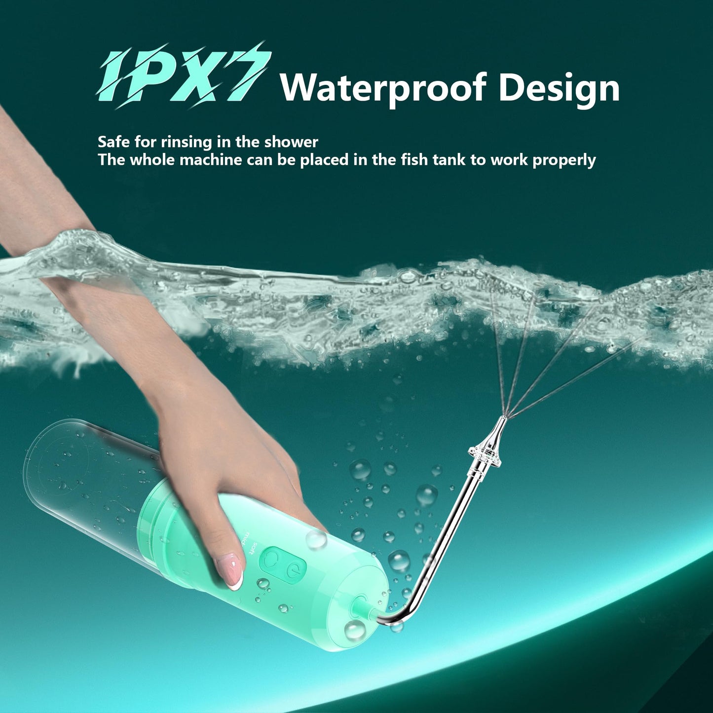 Ear Wax Removal, 2 in 1 Electric Ear Cleaning Kit with 4 Pressure Modes, Portable Water Powered Ear Cleaner with Basin and Nasal Nozzles, Ear Irrigation Flushing System for Adults and Kids, Green