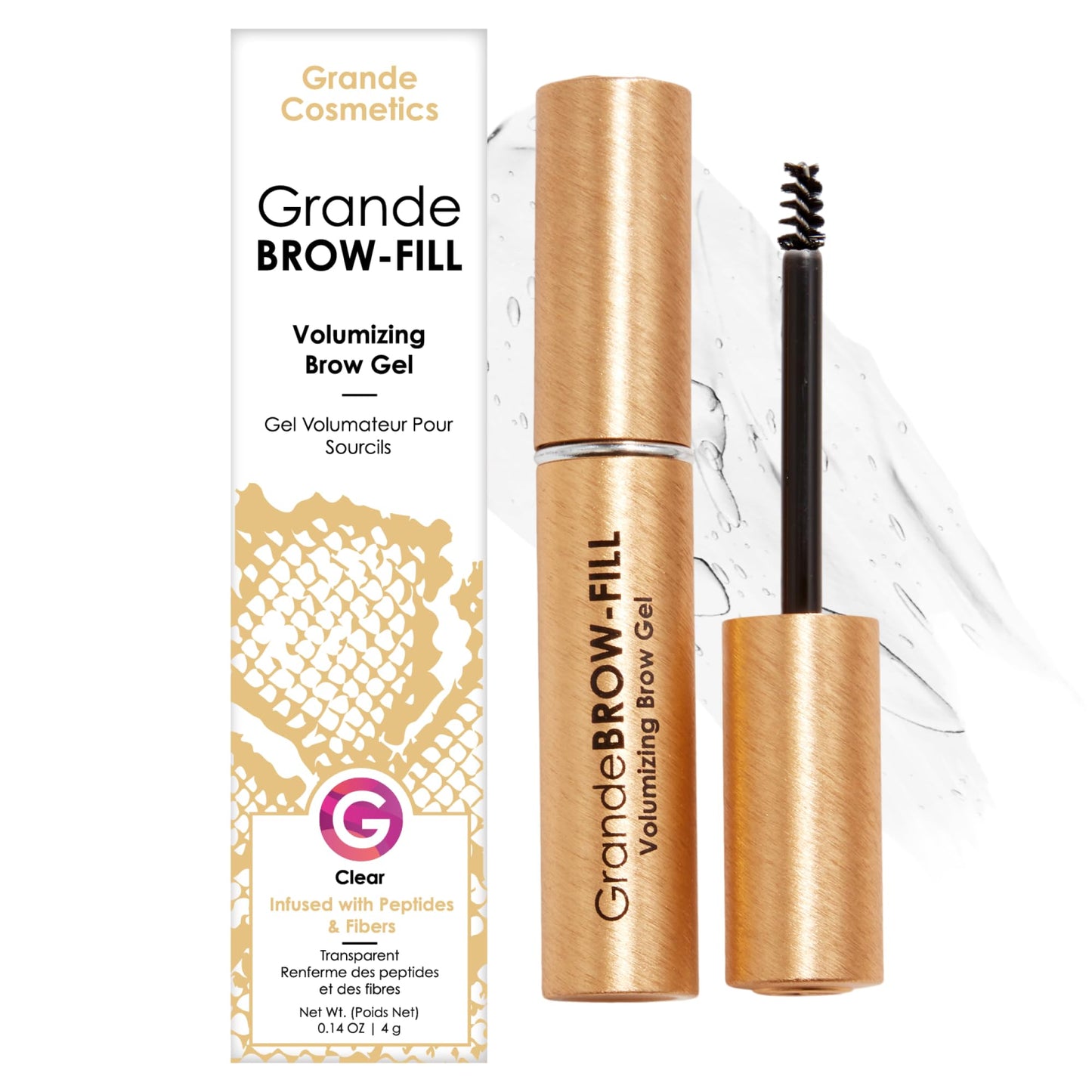 Grande Cosmetics Brow Lamination Gel - DIY Eyebrow Lamination - Shapes, Sculpts & Sets With 12-Hour Hold - Conditions & Nourishes For Healthier Looking Brows