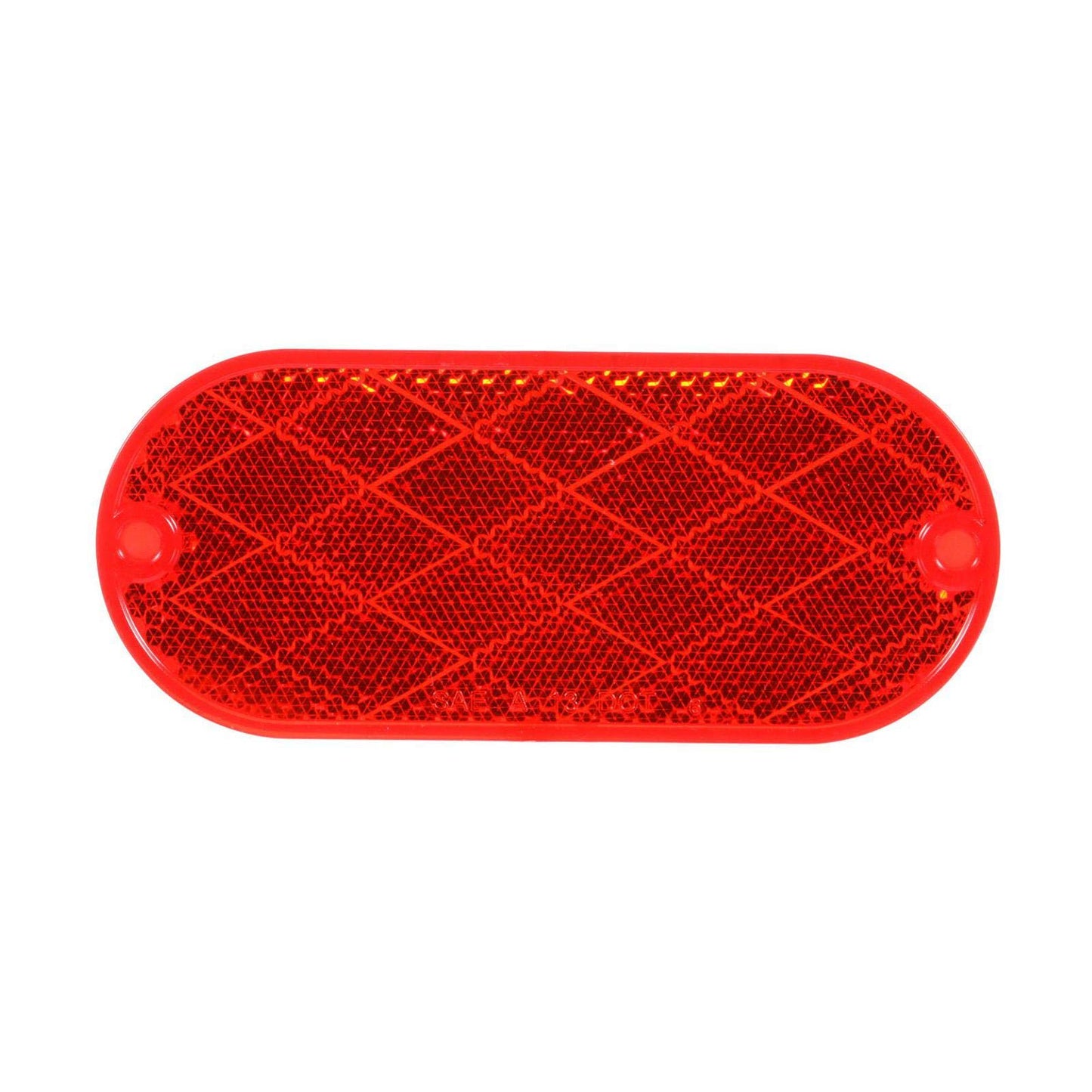 Truck-Lite 54 Reflector (Signal-Stat, Oval, Red, 2 Screw Or Adhesive Mount)