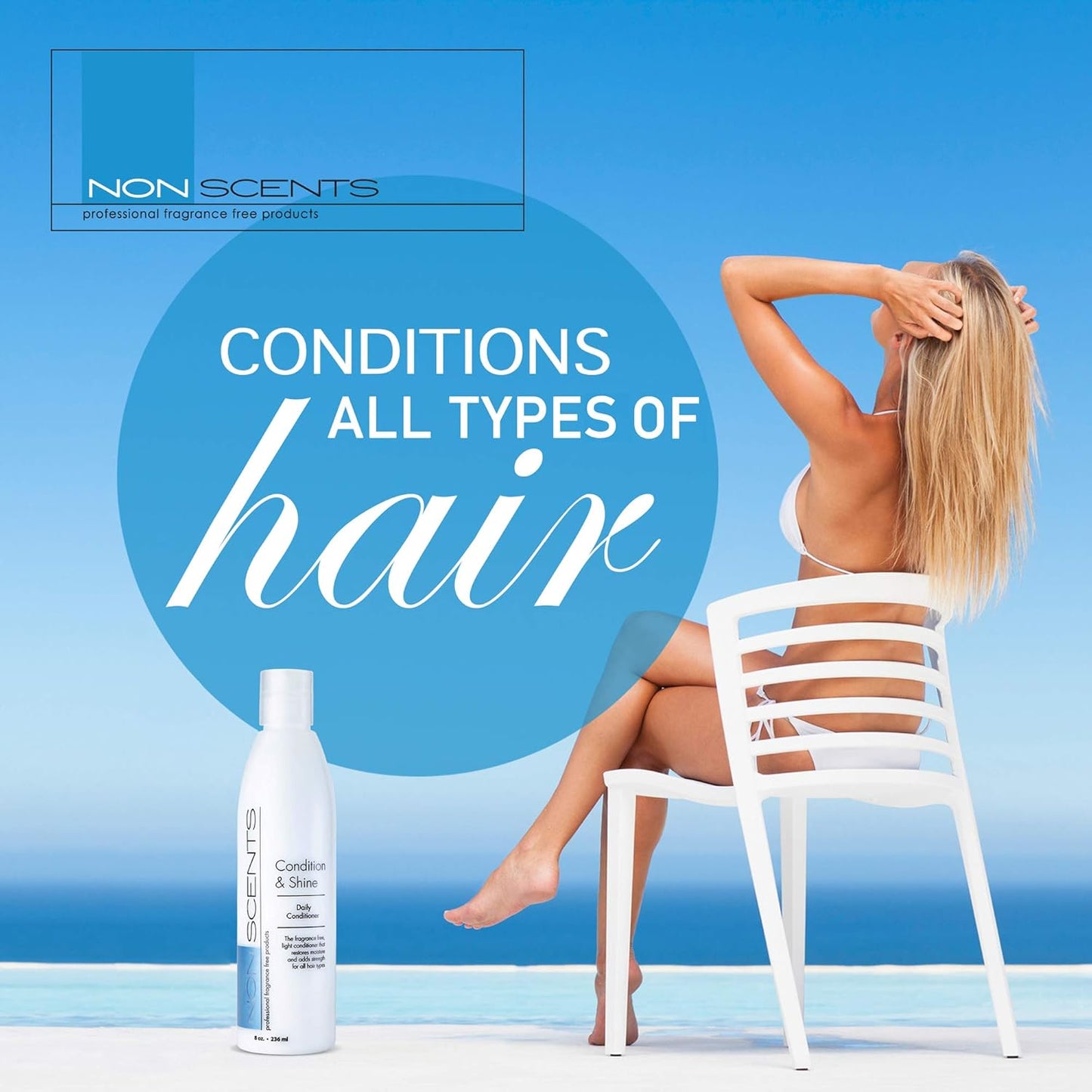 Natural Conditioner for Dry Hair - Cruelty-Free & Sulfate-Free | Unscented, Made in USA