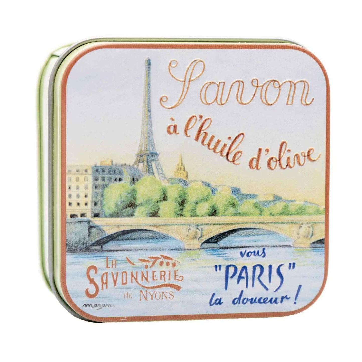 The Seine May Rose Soap Tin 3.5 oz