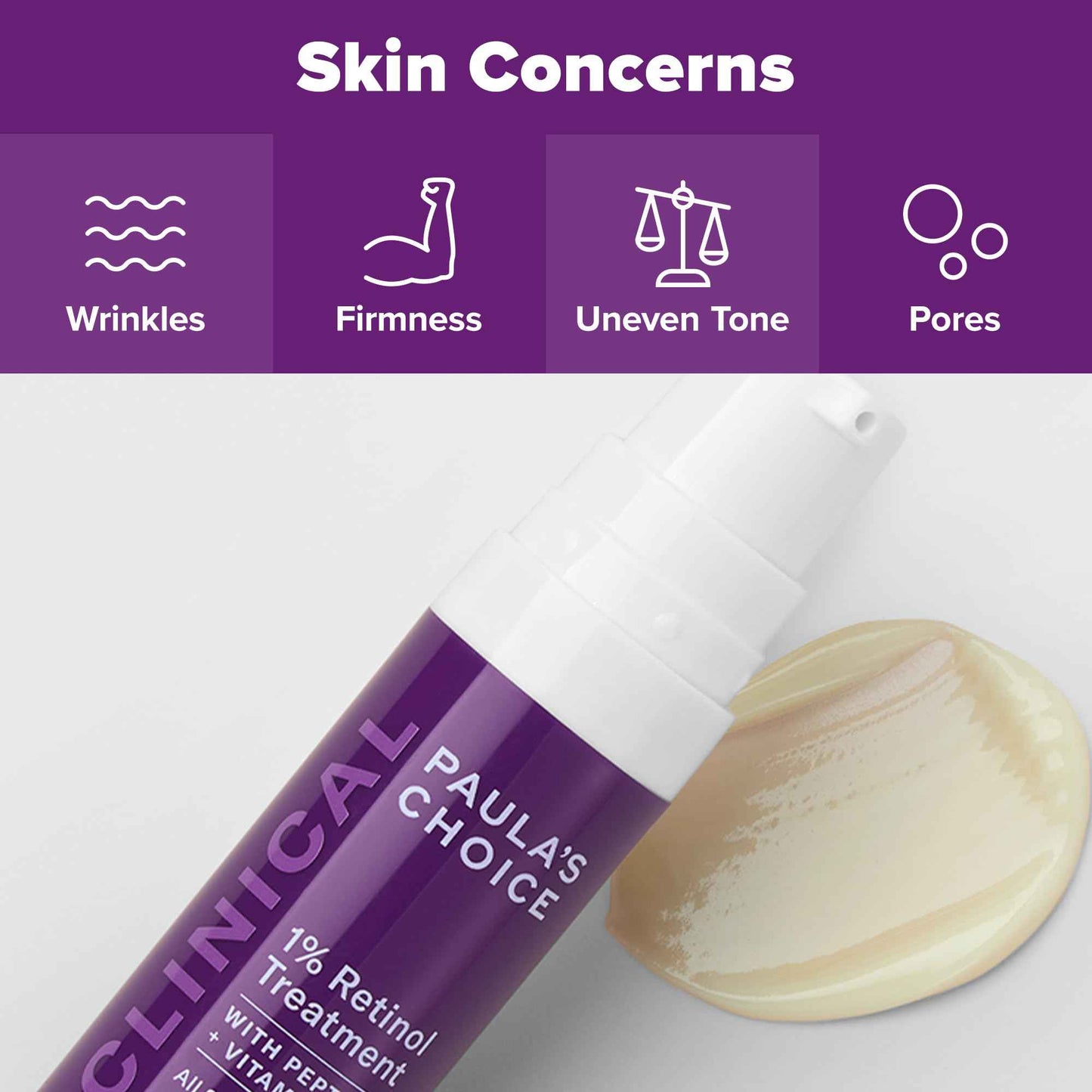 Paula's Choice CLINICAL 1% Retinol Treatment Cream with Peptides, Vitamin C & Licorice Extract, Anti-Aging & Wrinkles, Travel Size. PACKAGING MAY VARY.