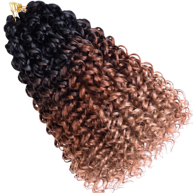 Silke Curly Gogo Curl Ocean Wave Crochet Braids Hair 6 Pack Water Wave Hair Extensions For Women (1B/30/27, 14)